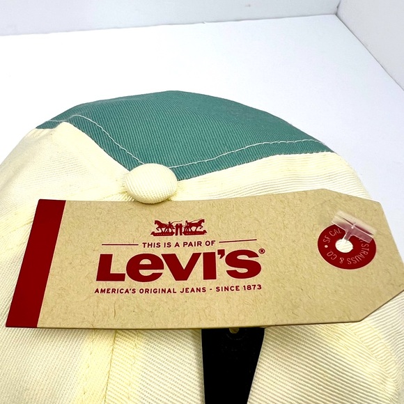 LEVI STAUSS HAT/CAP, FUN 4 COLORS, CREAM, GREEN, TAN, RED, DUER LIGHT MATERIAL - Picture 11 of 12